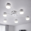 Потолочная люстра до 18м² на 6 плафонов белая GELA 6R WHITE
