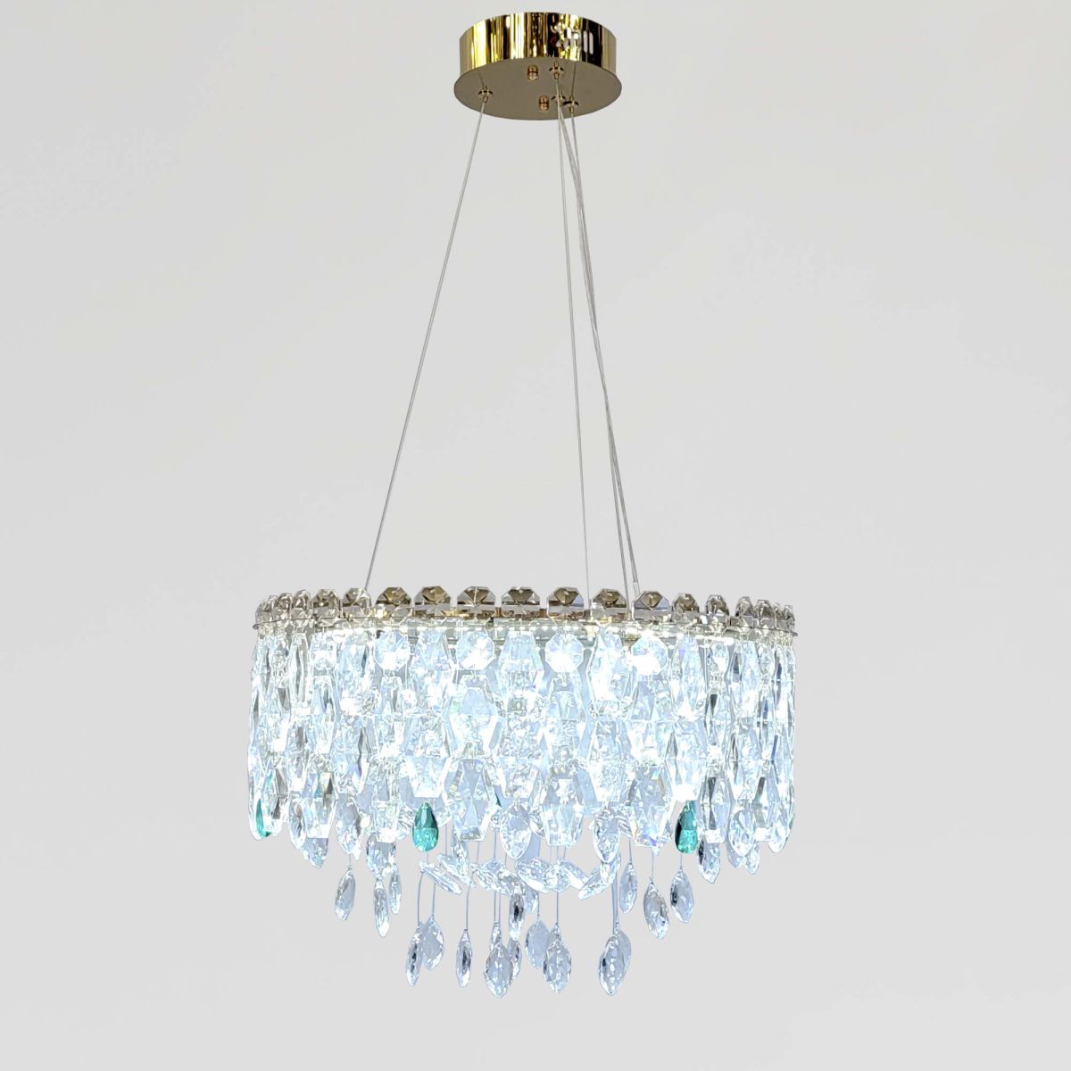 Підвісна кришталева Led люстра (012/500AGD)