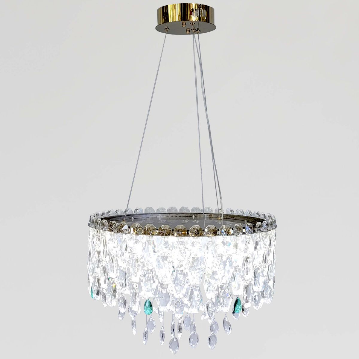 Підвісна кришталева Led люстра (012/500AGD)