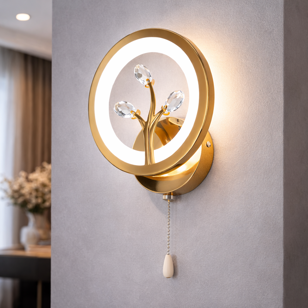 Настінне LED бра золотий модерн 16W (Golden Ring Modern 8135/1G)
