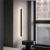 Довге лінійне настінне Led бра 80 смчорного кольору  20W Minimalism Line Black (6334/80BK)