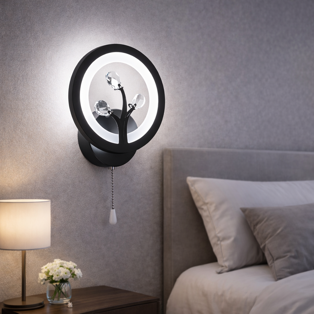 Настінне чорне Led-Бра 8135/1BK