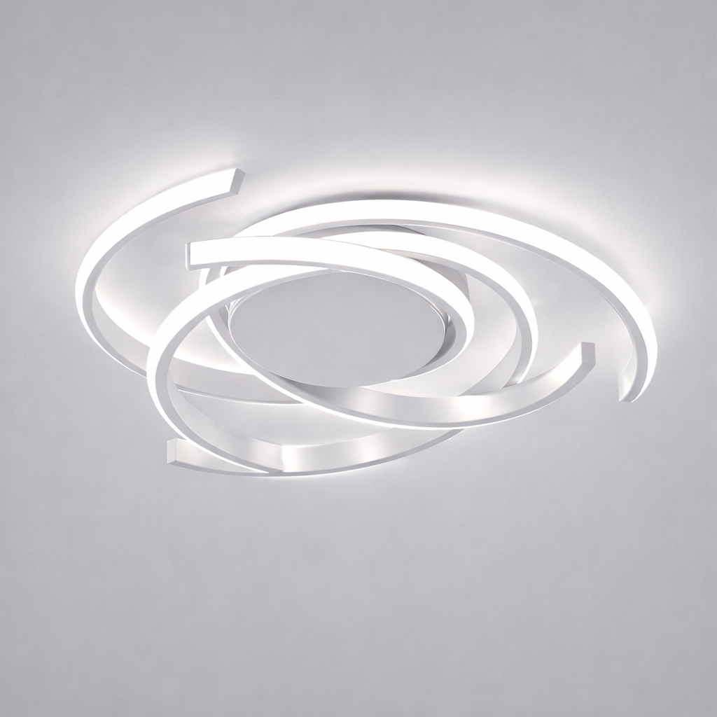 Стильна люстра Led до 16м² з пультом у білому кольорі Orbital White (2557WH dimmer)