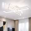 Сучасна Led люстра до 20м² білого кольору 164 Wt Geometria Gravity White