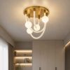 Сучасна Led люстра у золотому корпусі (790L1061 (400))