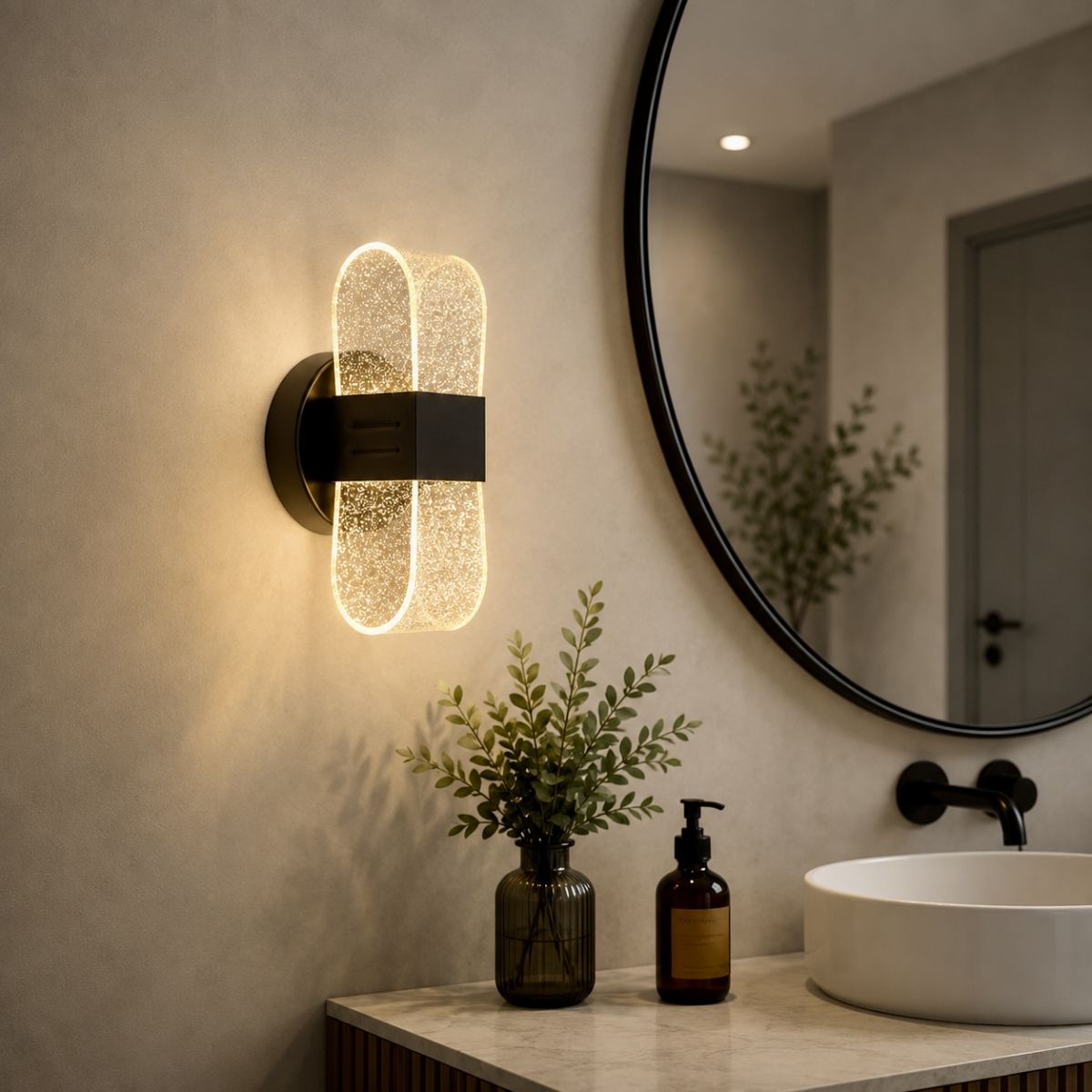 Сучасне LED-бра чорного кольору  796W6079(B) BK