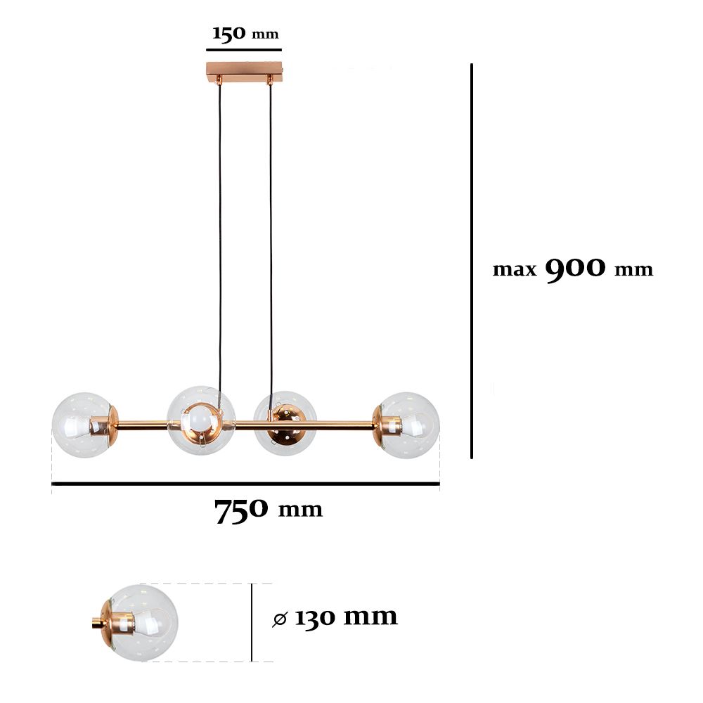 Люстра 7529909-4 GOLD+CL