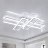 Світлодіодна Led люстра 220Wt до 30м² прямокутна форма біла (1186/2+2 Wt)