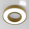 Сучасна Led люстра до 25м² у золотому корпусі 120 Wt Corruga  (9017-500 GD)