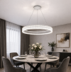 Підвісна Led люстра біле кільце до 20 м² ERIKA 65W R485 WHITE (з пультом)