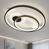 Сучасна кругла Led люстра до 15м² біло чорного коляру (MX2247/2WH+BK)