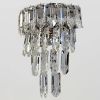 Кришталеве світлодіодне бра 22 Wt срібне  "Cascade Chrome" (1191/B WALL CH)