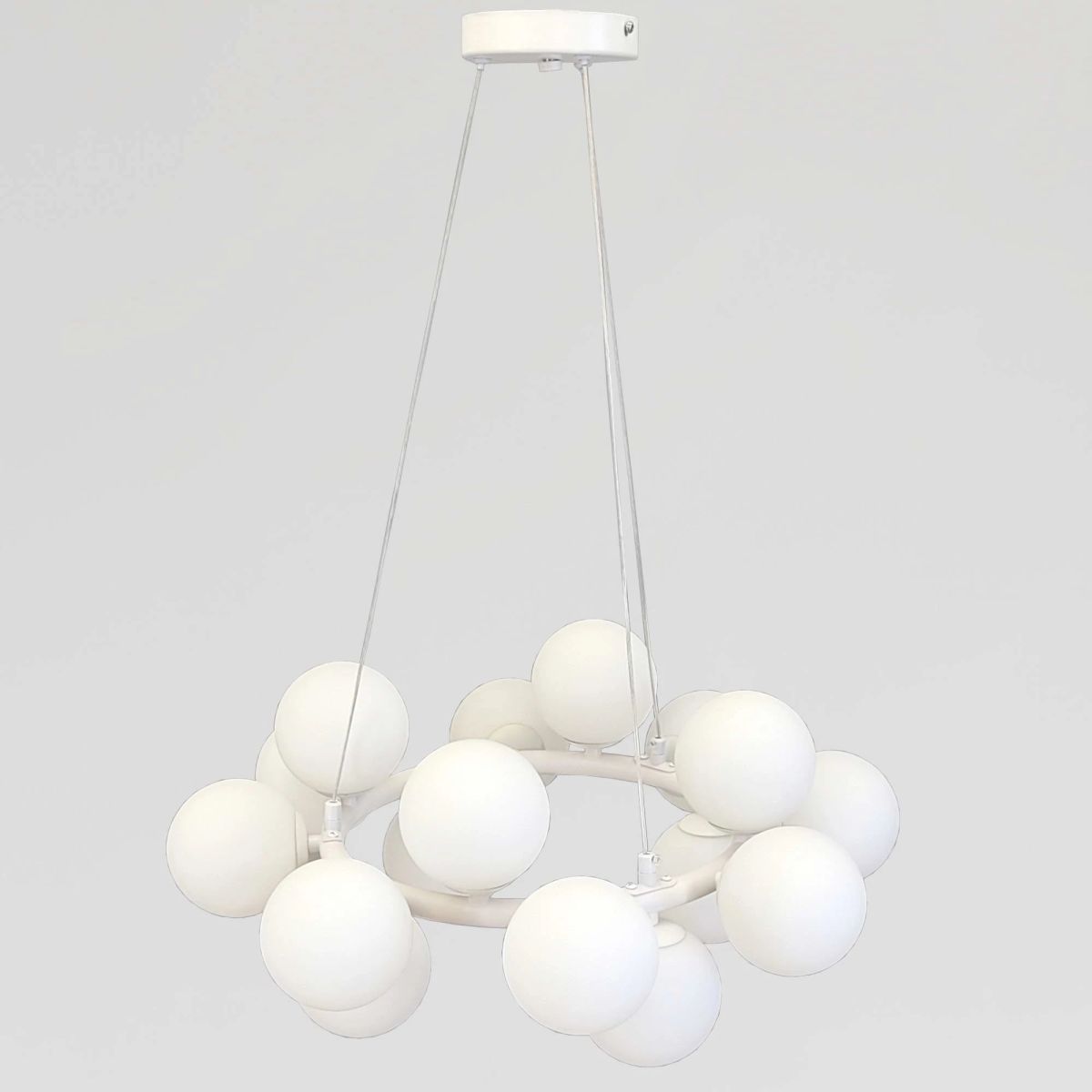 Підвісна люстра на 25 плафонів G9 (Cloud Sphere White" D123/25WH)