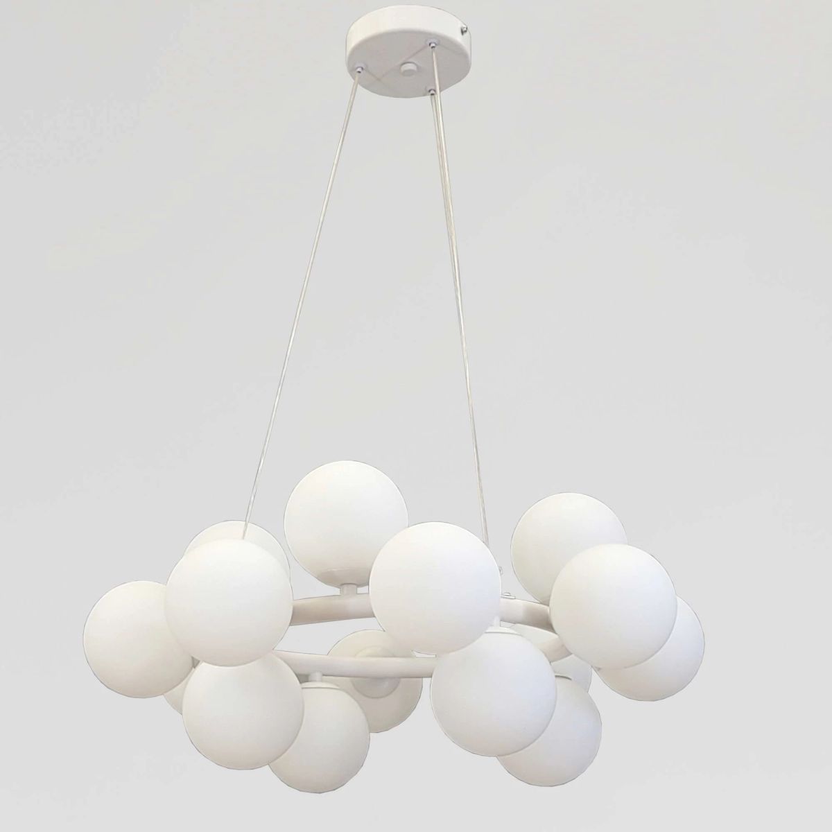 Підвісна люстра на 25 плафонів G9 (Cloud Sphere White" D123/25WH)
