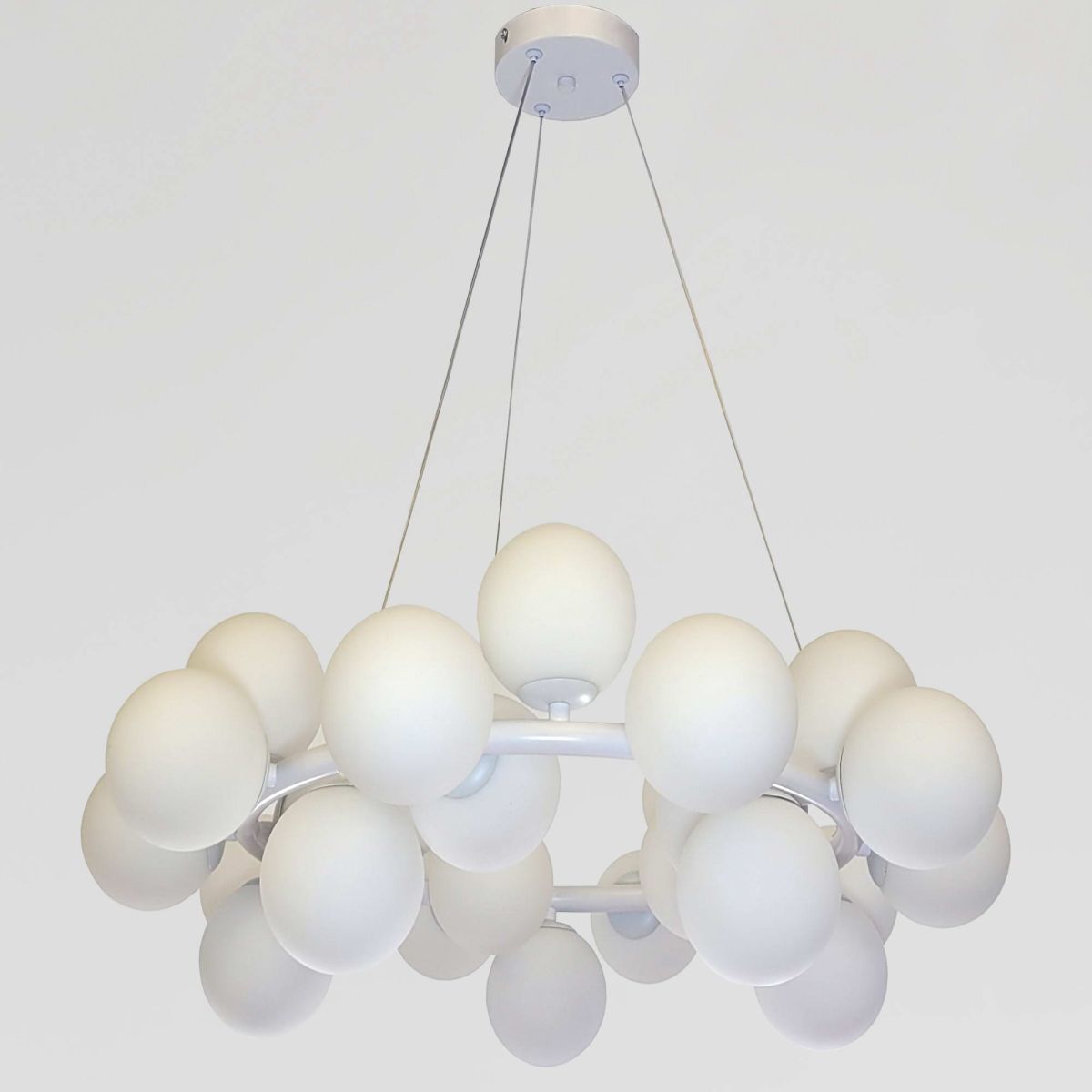 Підвісна люстра на 25 плафонів G9 (Cloud Sphere White" D123/25WH)