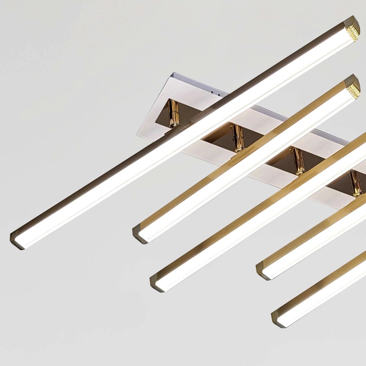 Довгоа LED люстра 126W біла з золотим до 25м² (W170/10GD)