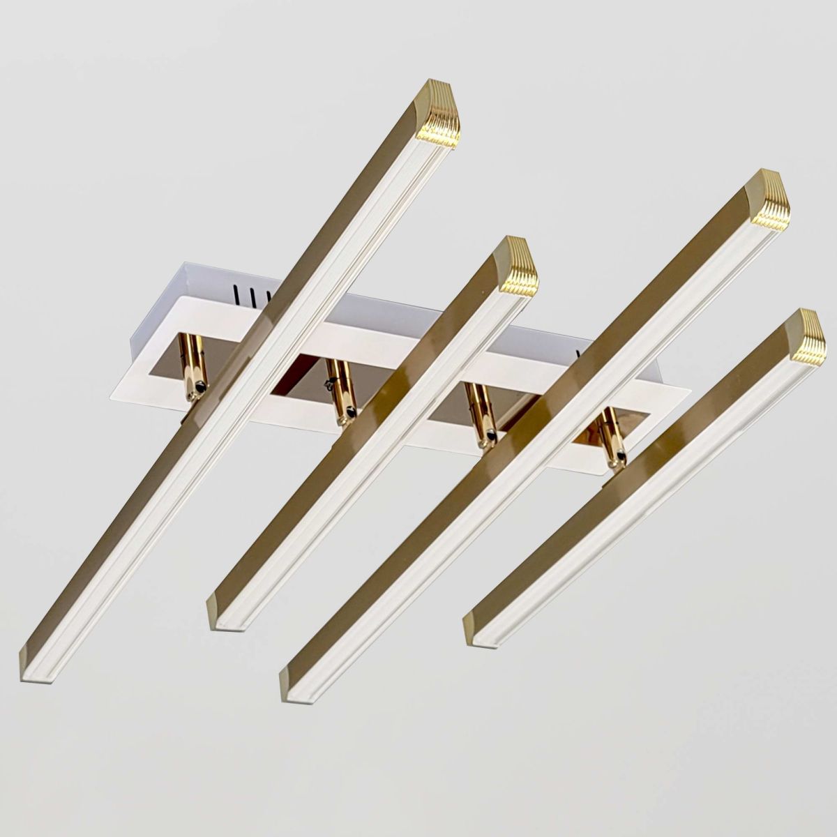 Сучасна Led люстра 50W білий + золото W170/4GD