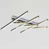 Сучасна Led люстра 77W, білий + золото W170/6GD