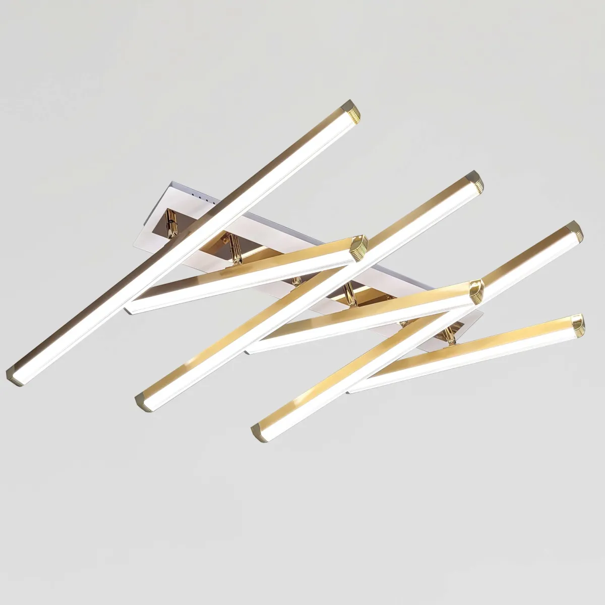 Сучасна Led люстра 77W, білий + золото W170/6GD