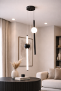 Дизайнерський LED підвіс 24W чорного кольору (Balance Sphere 2066/2BK)