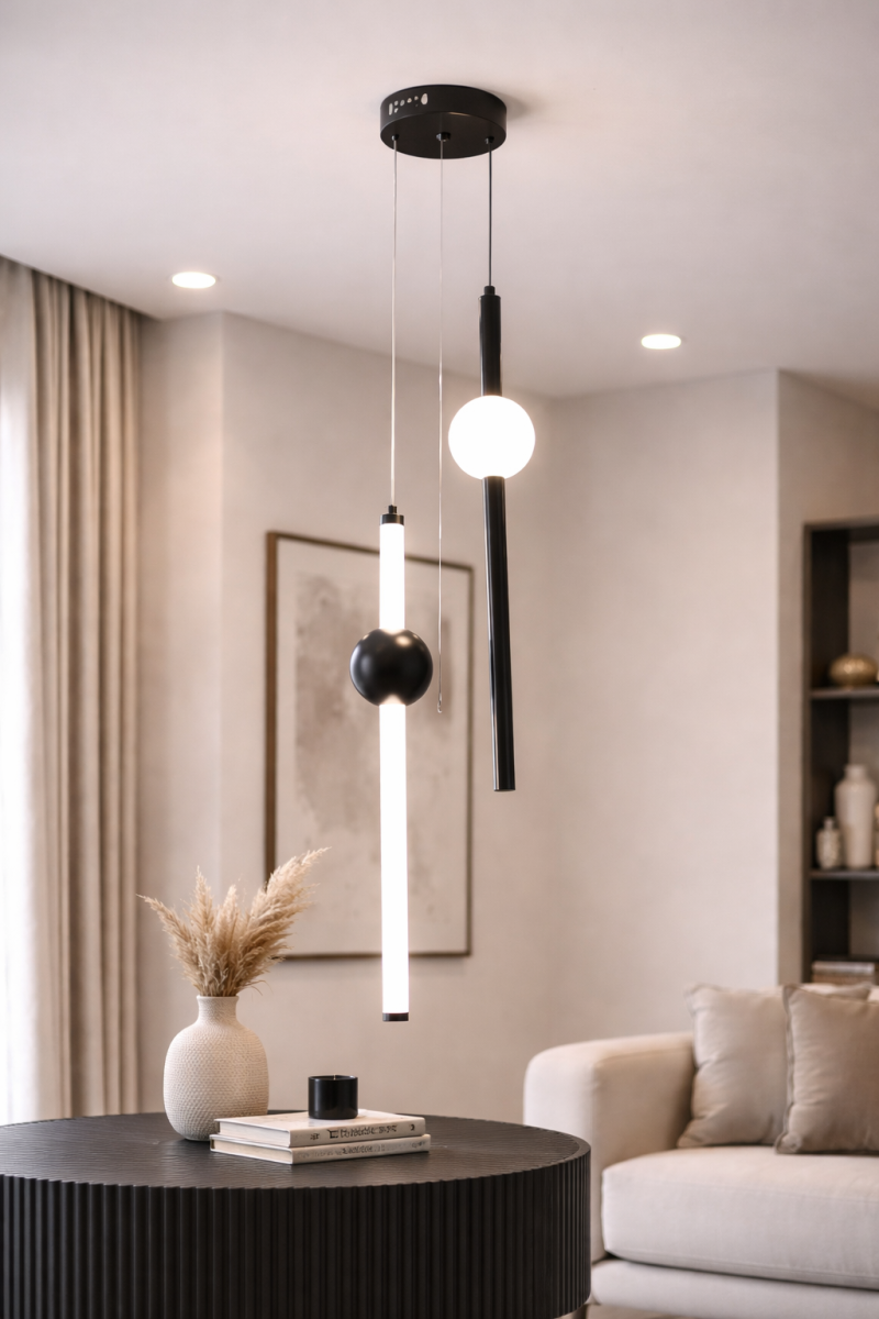 Дизайнерський LED підвіс 24W чорного кольору (Balance Sphere 2066/2BK)