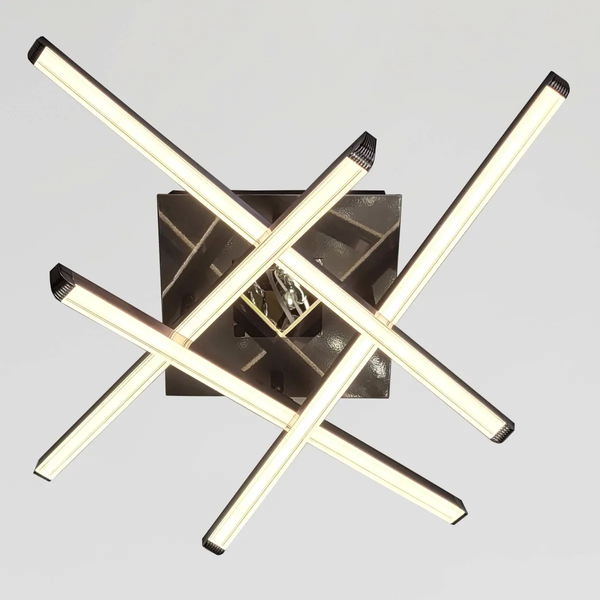 Світлодіодна Led люстра до 16м²  чорного кольору (Quadro Tech W183/4BK)