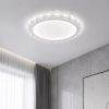 Накладна стельова LED-люстра 50 см у білому кольорі 54W (7871076 WH)