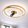 Дизайнерська LED люстра до 16м² з пультом золото білий Orbital Aura Gold & White