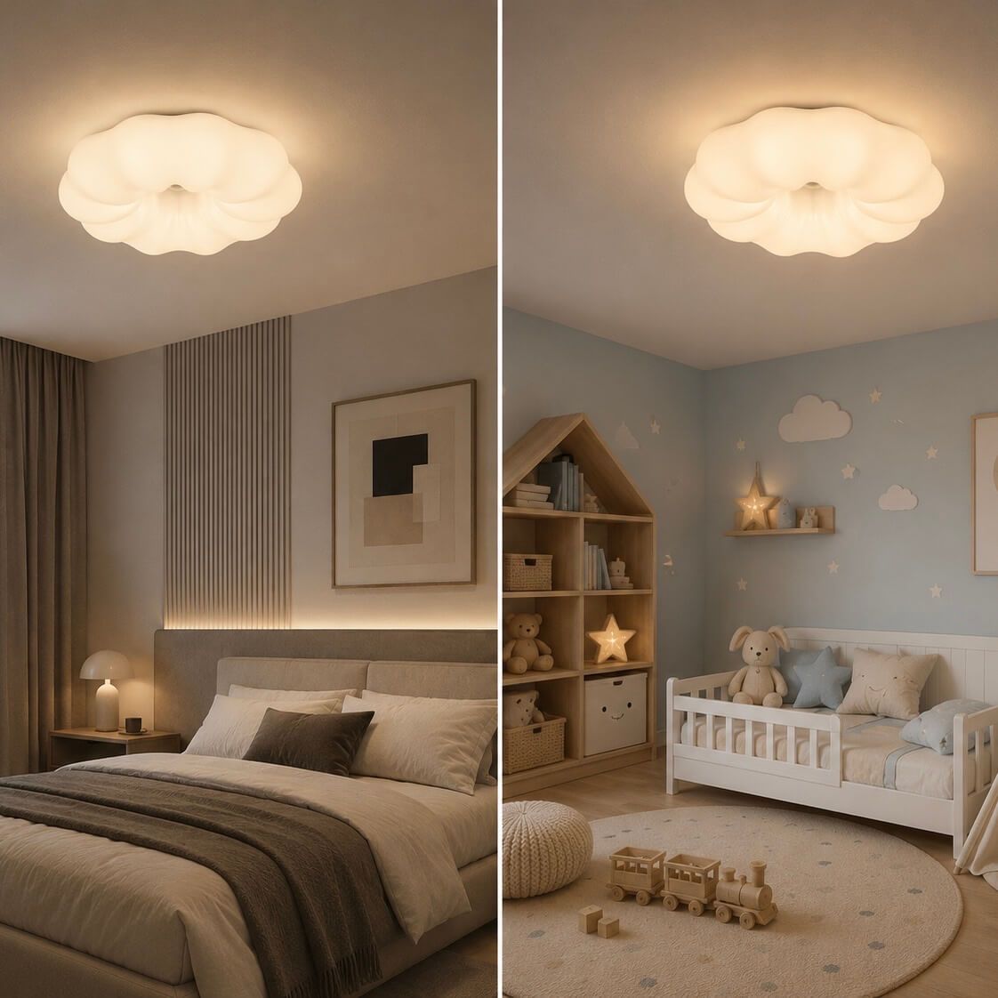 Led люстра у формі хмаринки 45 см до 15 м²  (7A706-450 WH )