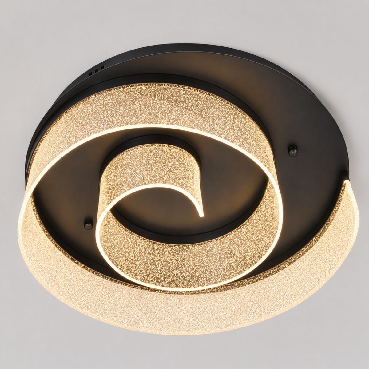 Дизайнерська стельова LED-люстра чорного кольору (46112/500C-BK)