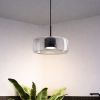 Світлодіодний підвісний Led світильник 9W "Art Glass Cylinder Clear"(909XL158-1 BK+CL)
