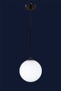Підвісний світильник 756glass200F-1 BK+WH