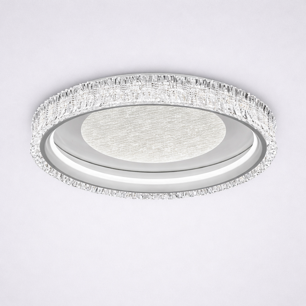 Світлодіодна люстра Led до 20м² круглої форми 58 см 80 Wt POLUMIA R