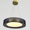 Золотиста LED люстра 42W з регулюванням режимів (2003/X4)