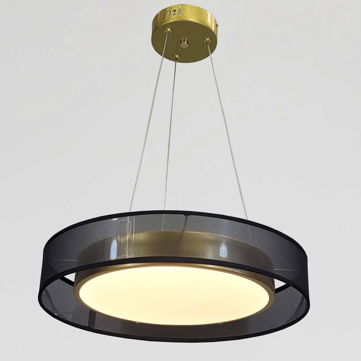 Золотиста LED люстра 42W з регулюванням режимів (2003/X4)