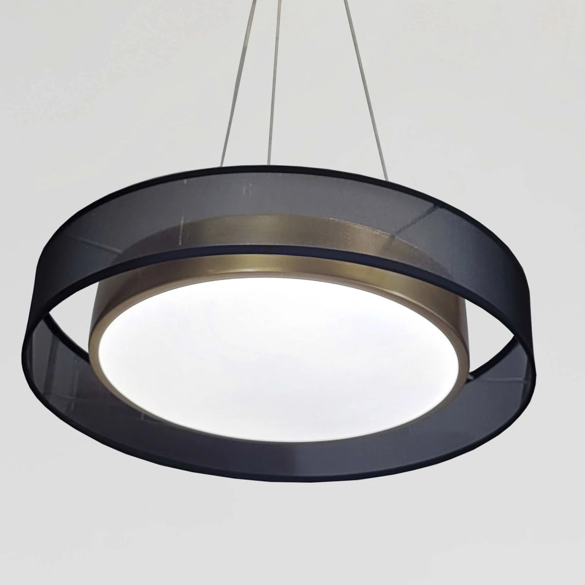 Золотиста LED люстра 42W з регулюванням режимів (2003/X4)