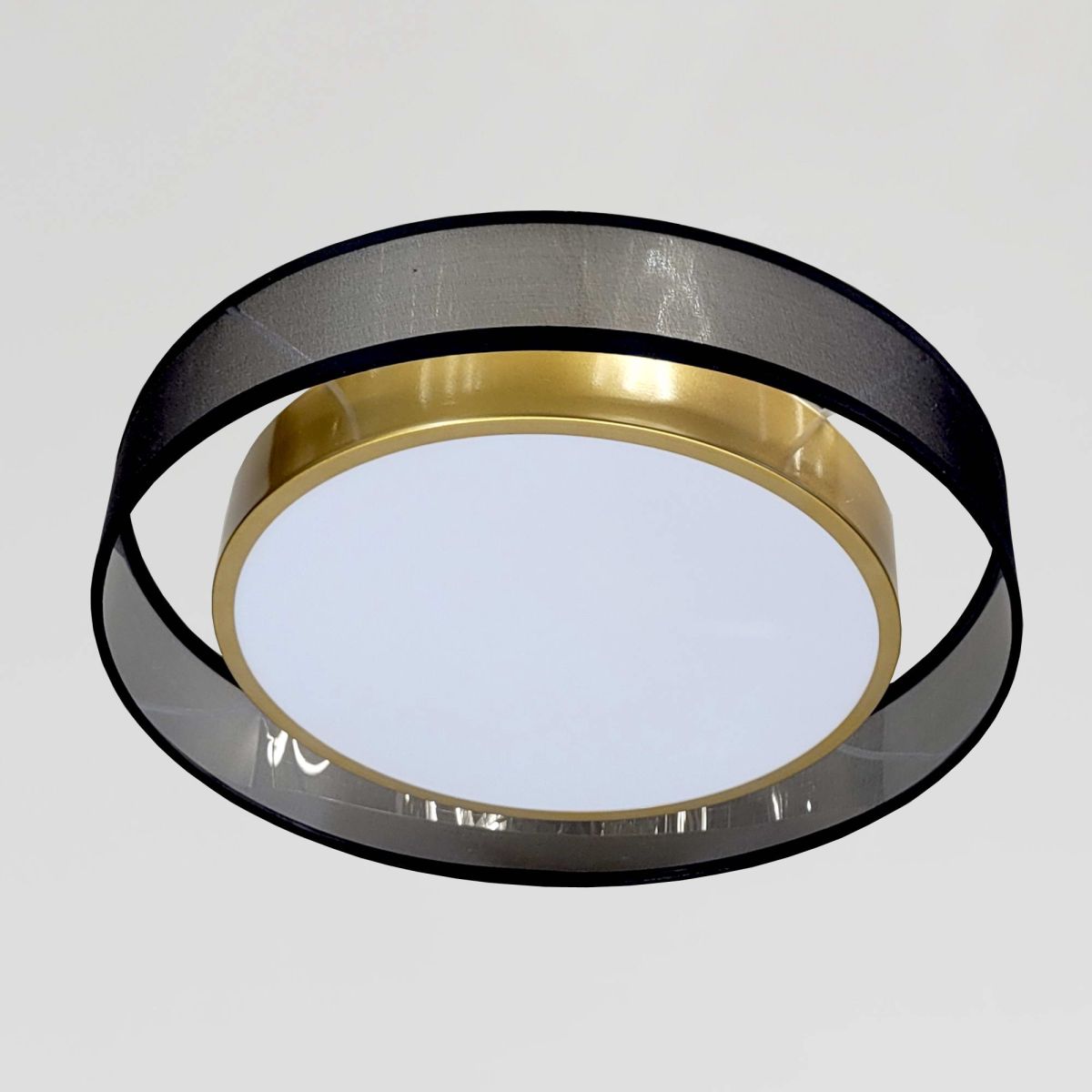Золотиста стельова LED люстра 40 см (2003/400)