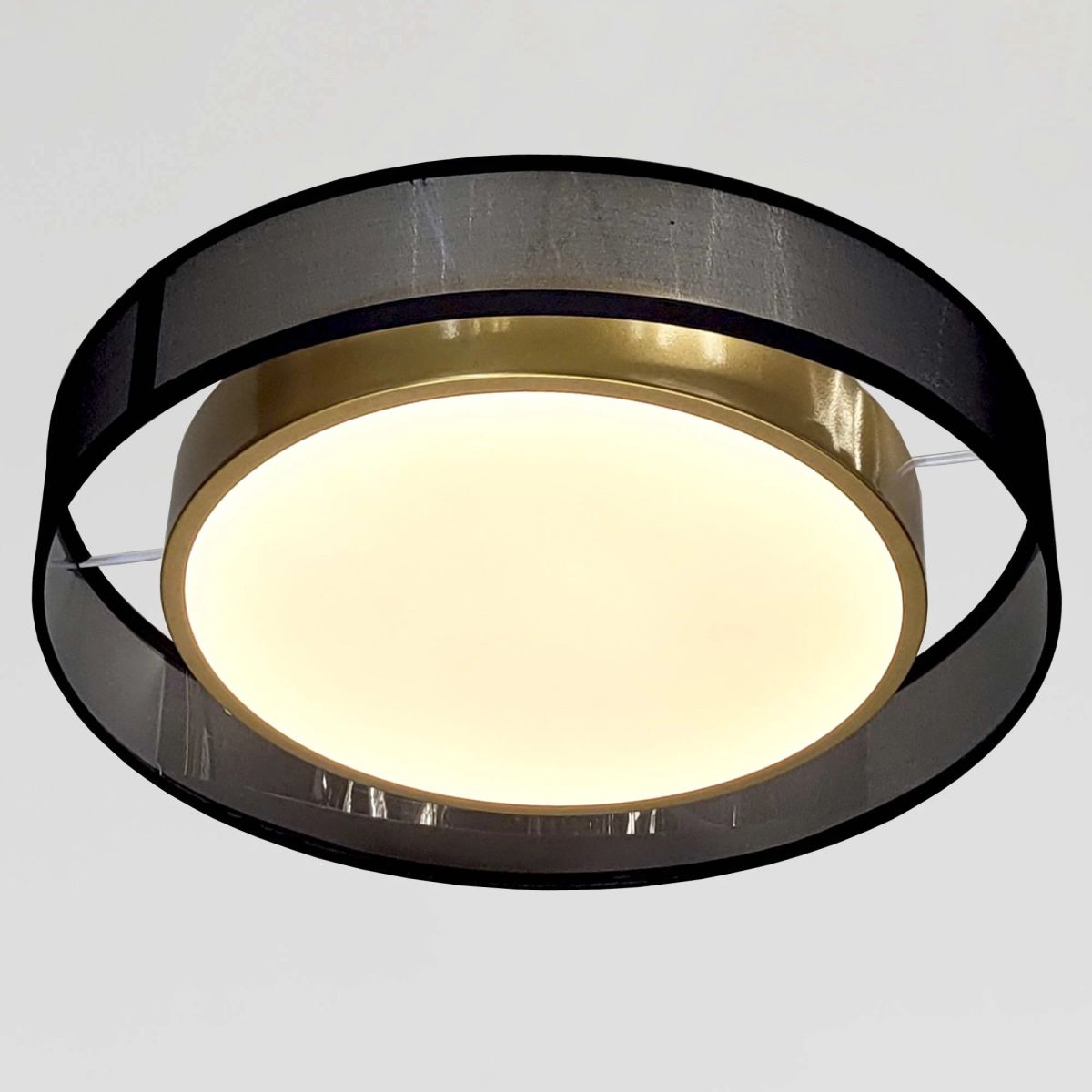 Золотиста стельова LED люстра 40 см (2003/400)