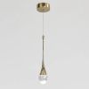 Підвісний світлодіодний Led світильник золота крапля (Crystal Drop Gold 2010/1GD)