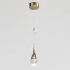Підвісний світлодіодний Led світильник золота крапля (Crystal Drop Gold 2010/1GD)
