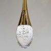 Підвісний світлодіодний Led світильник золота крапля (Crystal Drop Gold 2010/1GD)