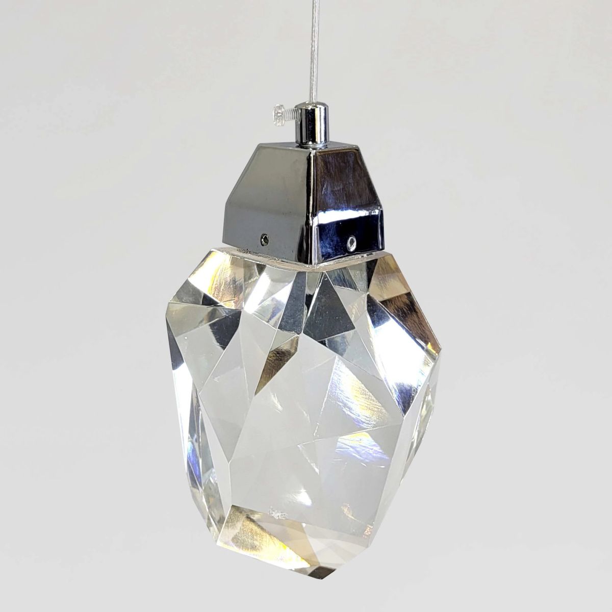 Підвісний Led світильник кришталь колір Хром Crystal Cube (2016/1CH)