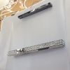 Подовжена кришталева LED-люстра 102 см "чорний онікс" (7712/1000BK, Темний хром)