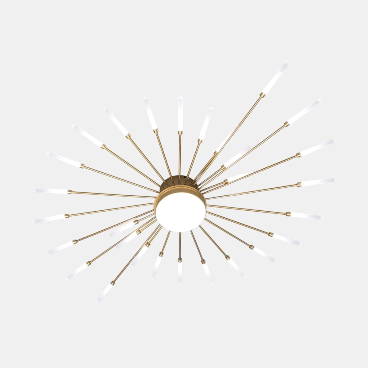 Сучасна Led люстра до 15 м² на 28 променів 105 см Gold Супутник 6472/28GD