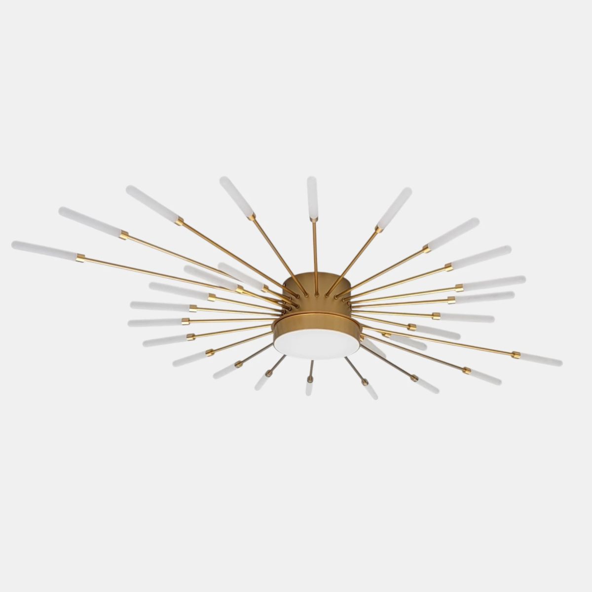 Сучасна Led люстра до 15 м² на 28 променів 105 см Gold Супутник 6472/28GD