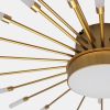 Сучасна Led люстра до 15 м² на 28 променів 105 см Gold Супутник 6472/28GD