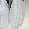 Настінне бра зі скляним декором «Feather» кольору хром (21824WCH)