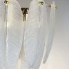 Настінне бра зі скляним декором «Feather» золотого кольору (21824WGD)