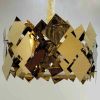 Золота підвісна люстра 50 см діаметр Golden Mosaic