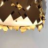 Золота підвісна люстра 50 см діаметр Golden Mosaic